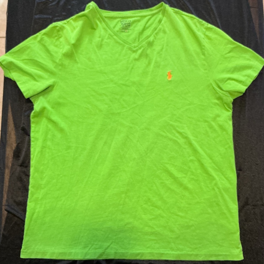 Polo Ralph Lauren Bright Green V-Neck Tee